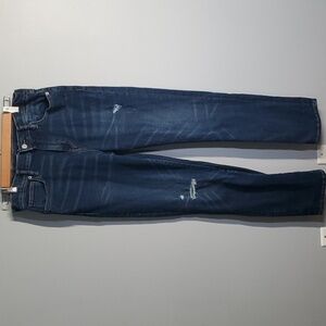 Old Navy jeans boys size 18 blue slim 360 stretch adjustable waist destroyed